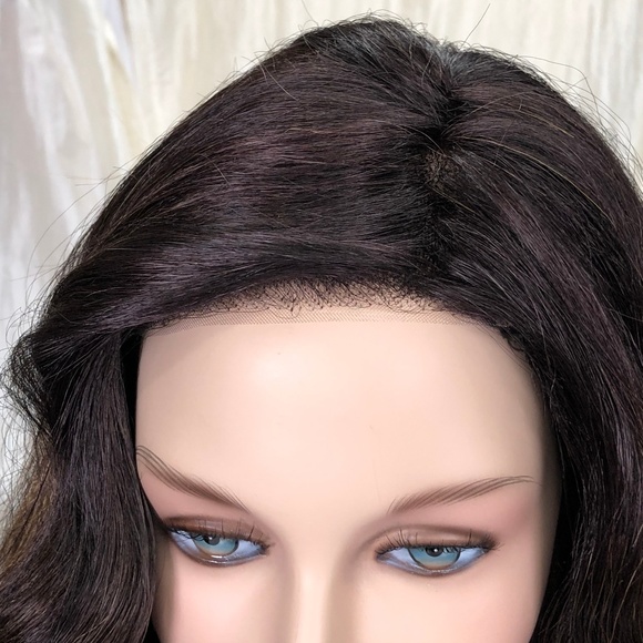 NWT Evanna Rene of Paris-- Marble Brown Wavy Bob Lace Front Wig main image 7